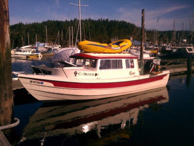 New dinghy, picked it up with C-Dory in tow on our way north.