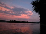 Sunset, Mississippi River, Guttenberg, IA