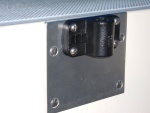 Pole Holder,  Plate covers old holes