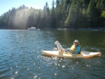 Sandra & Fido (C Gypsy) enjoying the day at Blind Bay. 