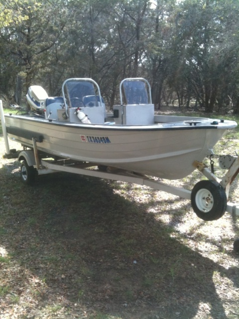 Aluminum boat I rebuilt from the keel up