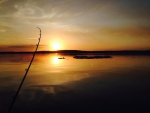 5-25-14 Ice still on Lake Superior The black stuff floating is ice......