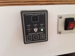 lpg control panel.  turns on/off solenoid and an alarm.  there is a sensor under the galley