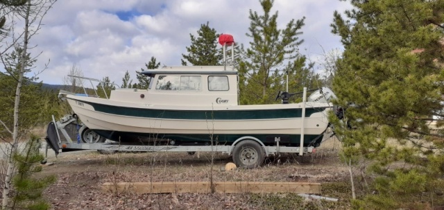 Day One: new boat in the driveway.