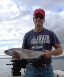 2nd Coho caught on friday before memorial day weekend at picnic pt.  8/29/15