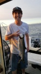 Logan with a nice coho off Edmonds