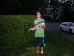 10 lb coho caught on a mini white flasher with a pink hootchie.