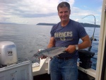 1 of 2 coho caught near picnic pt.  8/31/14