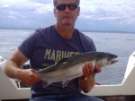 2nd coho caught 95' down, sunday 8/31/14.  only couple of hours fishing
