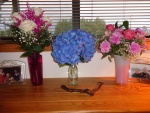 Beautiful flowers! Thanks to my daughters in-law, and their daughters.