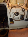 Interior towards the bow
(also new steering wheel)