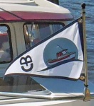 New C-B Burgee flying