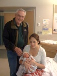 Big Dave, Daughter  Rachel, New Grandson Charles James Whitney