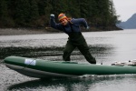 cupla years ago when i rigged the yamaha 2.5 to AIRE canoe -  motorized-surfboard-in-winter =D