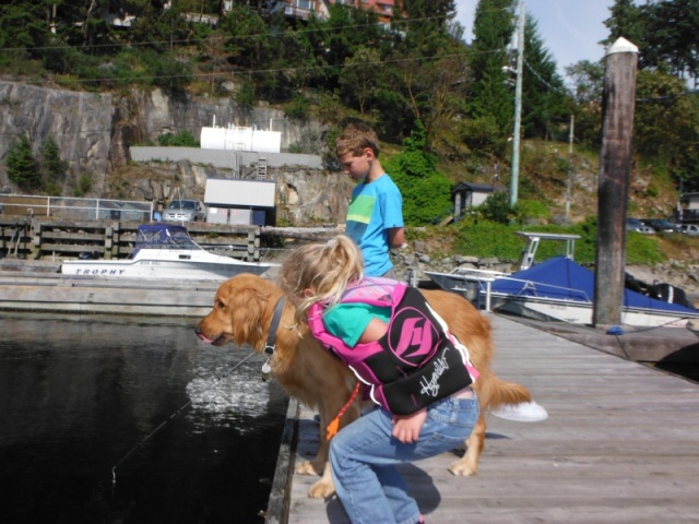 Lars, Docker and Lydia Secret Cove 5/15/2016