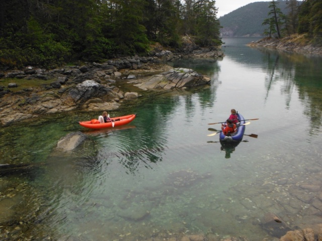 Lydia, Eric and Michele, Cod Blue Crew
Kayaking Prideaux Haven