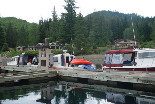 Flotilla docked at Blind Channel