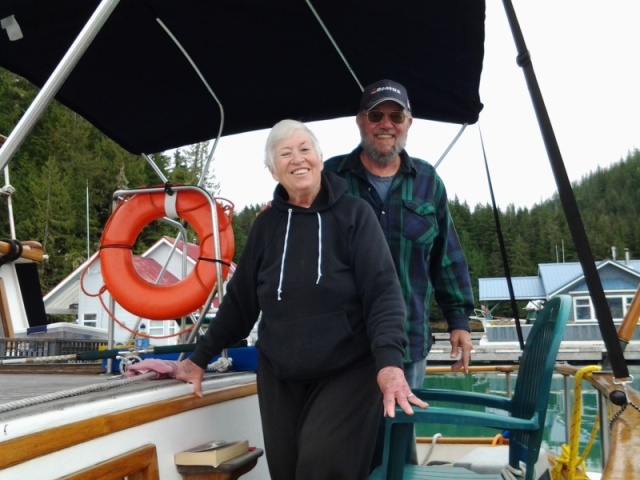 Shared dock and dinners at Sullivan Bay with Larry and Nancy, Jacari Maru