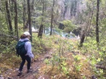 Hike to lake overlook from Melanie Cove Prideaux Haven 2016