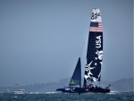 USA, Training boat for Americas Cup on 
 SF Bay April 2020 096SFB.4-19