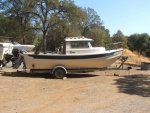 The first view of the boat I purchased in October, 2009 [1985 - 22 footer]