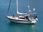 S/V Isabella in the Sea Of Cortez, the  precurser to Salty Paws.