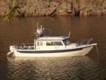 Anchored in the Tombolo, Lopez Pass