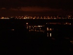 View of San Francisco City Lights from Dr. Bill's house in Tiburon.