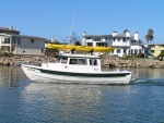 Nice shot of Jeff's new 22 (2 months old) leaving Channel Islands Harbor on our way to Santa Cruz Island's Painted Cave.