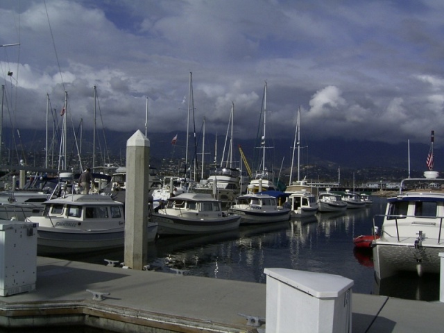 Lined up in Santa Barbara