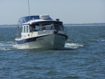 Sea Angel underway as taken by Litl'Tug
as they meetup by the Thimble Shoal's Light before entering the Hampton Roads.