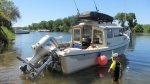 Old boat on the Sac / american River we had some fun on that ride