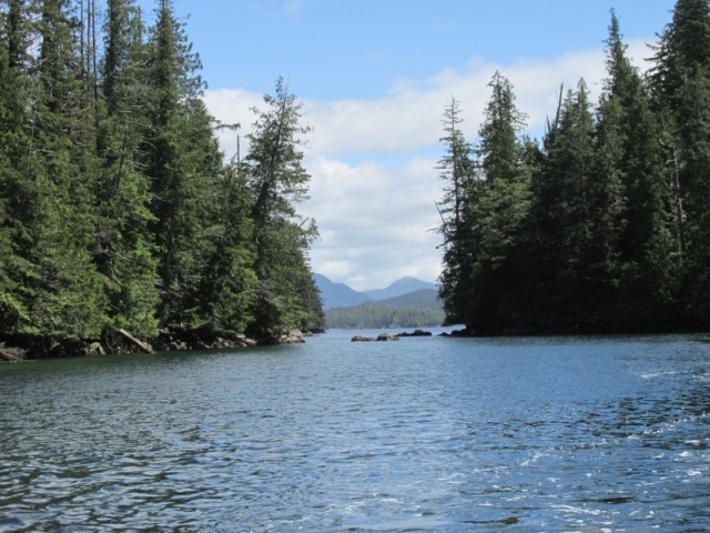 Entrance Hague Point Lagoon, Princess Royal Island (Laredo Sound)