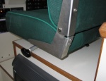 (Sea Skipper) Pilots seat raised 2-3/4, swivels & slides and back of seat can be adjusted for a more vertical posture.
