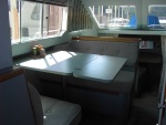 Dinette with table expanded.