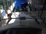 View forward from helm. (About 11 feet above water.)