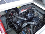 Starboard engine. Boat has 2 V-6's, 410 hp total.