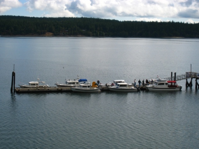 The Brats on a calm Sequim Bay