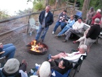 Joe (R-Maty  08 SB CBGT) Telling Stories around the campfire.  Everybody having a great time.