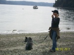 At Blake Island, our old boat is in the background