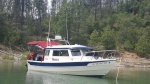 Anchored in Jone\'s valley, lake Shasta 2019.