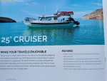 Sierra down in the Sea of Cortez last year, Dana\'s photo she submitted was selected for the new C-dory brochure 