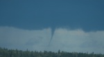 Water spout over Lake Huron