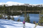 Spring ski from the boat 