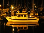 Friends Cal 09 Oct.  SleepyC at the Boat Haven dock, Port Townsend.  Too dark to make the run into Mystery Bay.