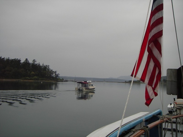 Rock-C out on a misty morning, away from Lopez CBGT 07, looking at an early start.