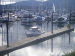 JC Lately at the John Wayne launching dock in Sequim Bay.