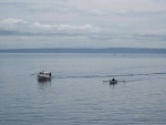 SleepyC bringing in the last of the rowers for the Port Townsend Open water Rowing races June 18, 2011