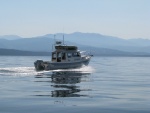 JC Lately on Flat Blue Juan de Fuca Strait.