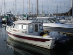 At the dock in Port Townsend Boat Haven.  Morning calm after a blowy night.